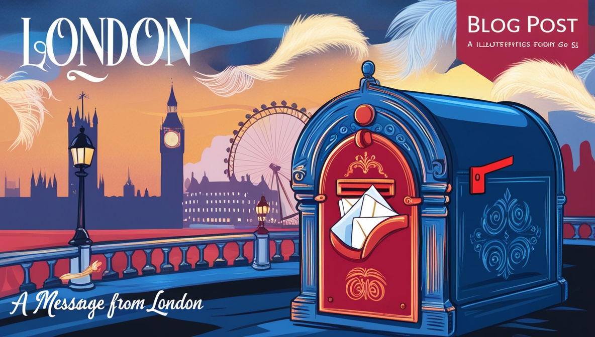 A message from London... KI generiertes Bild mit Leonardo AI