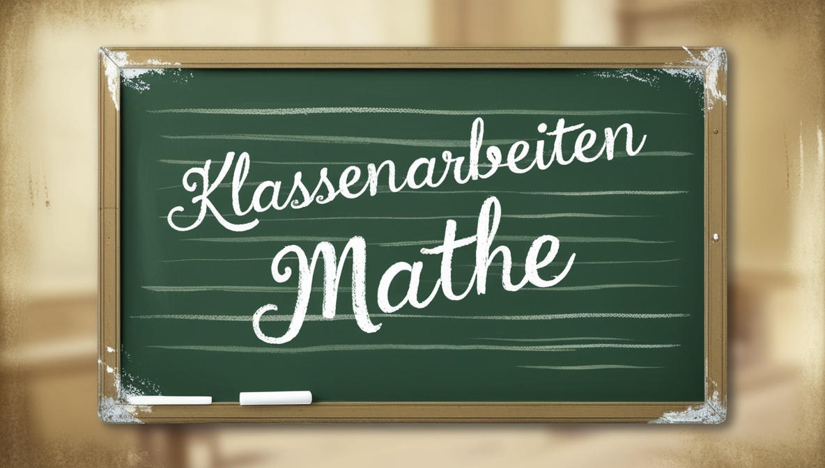 Klassenarbeiten in Mathe Bild mit Leonardo AI erstellt.