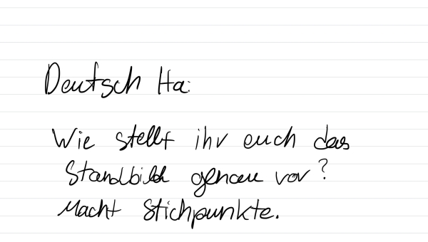 Deutsch Hausaufgaben 09.09.2024