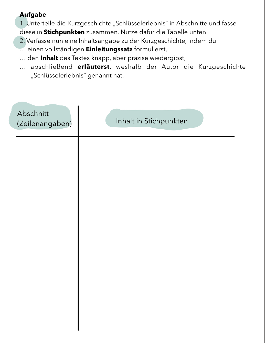 Deutsch Hausaufgabe 11.09.2024
